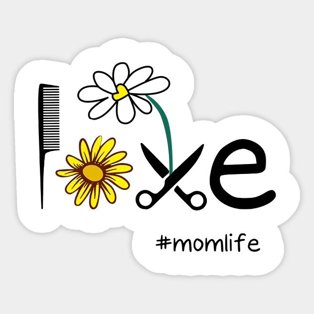 Love Flower Hair Stylist Mom Life Sticker by heryes store